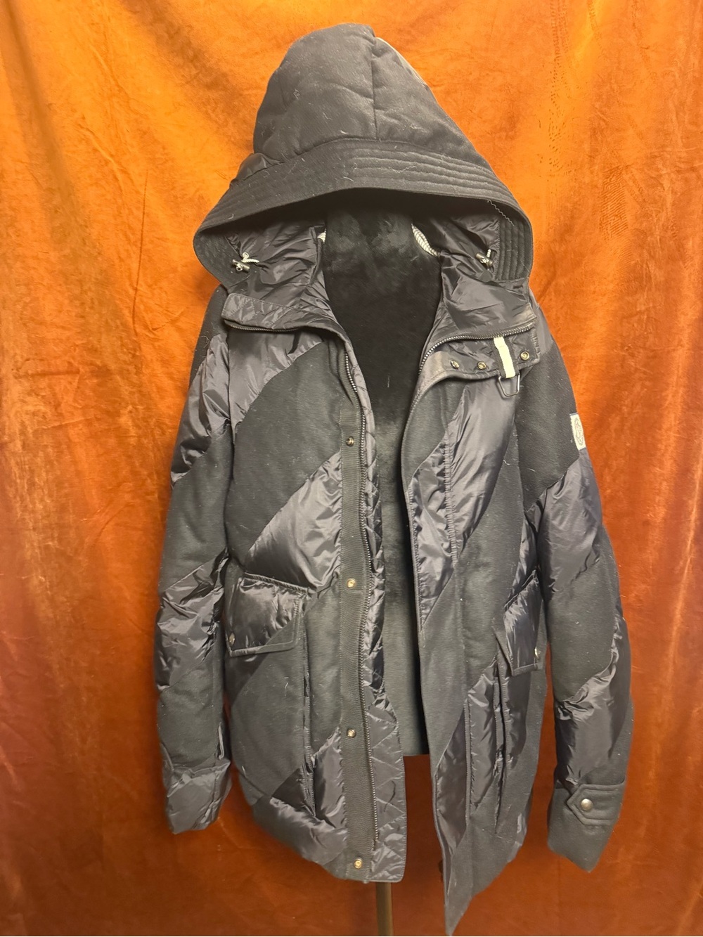 Moncler Gamme Bleu x Thom Browne Hooded Down Jacket Size 3